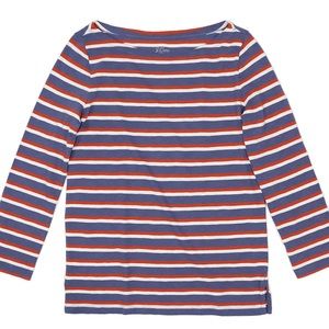 J.Crew Women's 3/4 Sleeve Painter Boatneck T-Shirt - NWT